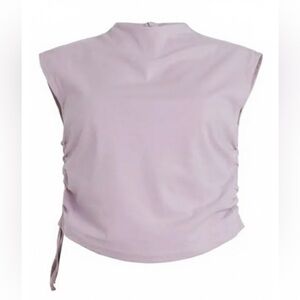 AllSaints Lavender Ruched Sleeveless Top – Size 6 (US 6)